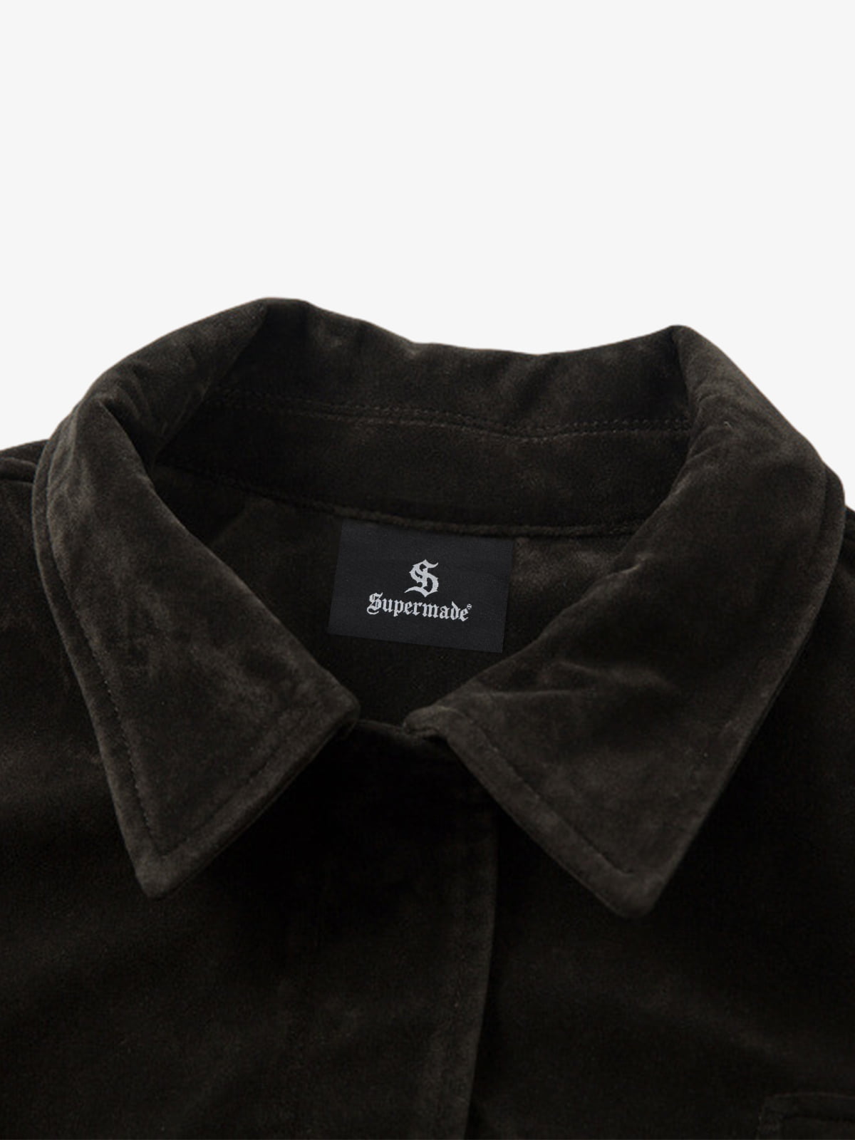 Retro Suede Lapel Bomber Jacket with Toggle Metal Buttons