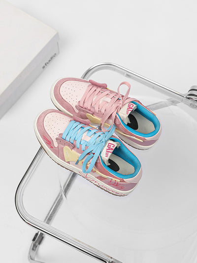 Sunflower Hip-Hop Skate Shoes: Modern Streetwear with Reflective Details and Zipper