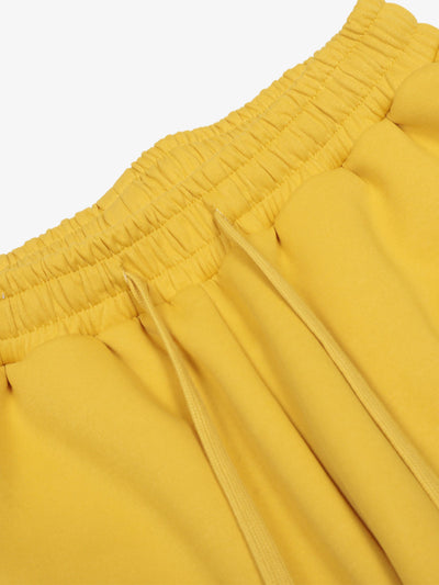 Vintage Paratrooper Wide-Leg Fleece Pants with Side Stripe Drawstring Waist