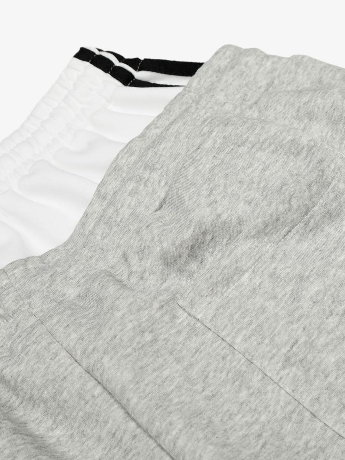 Vintage Paratrooper Layered Look Wide Leg Sweatpants with Contrast Waistband