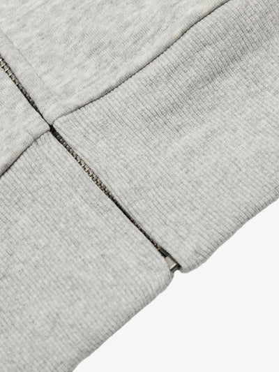 American Retro Gradient Letter Print Splicing Cardigan Fur Collar Coat