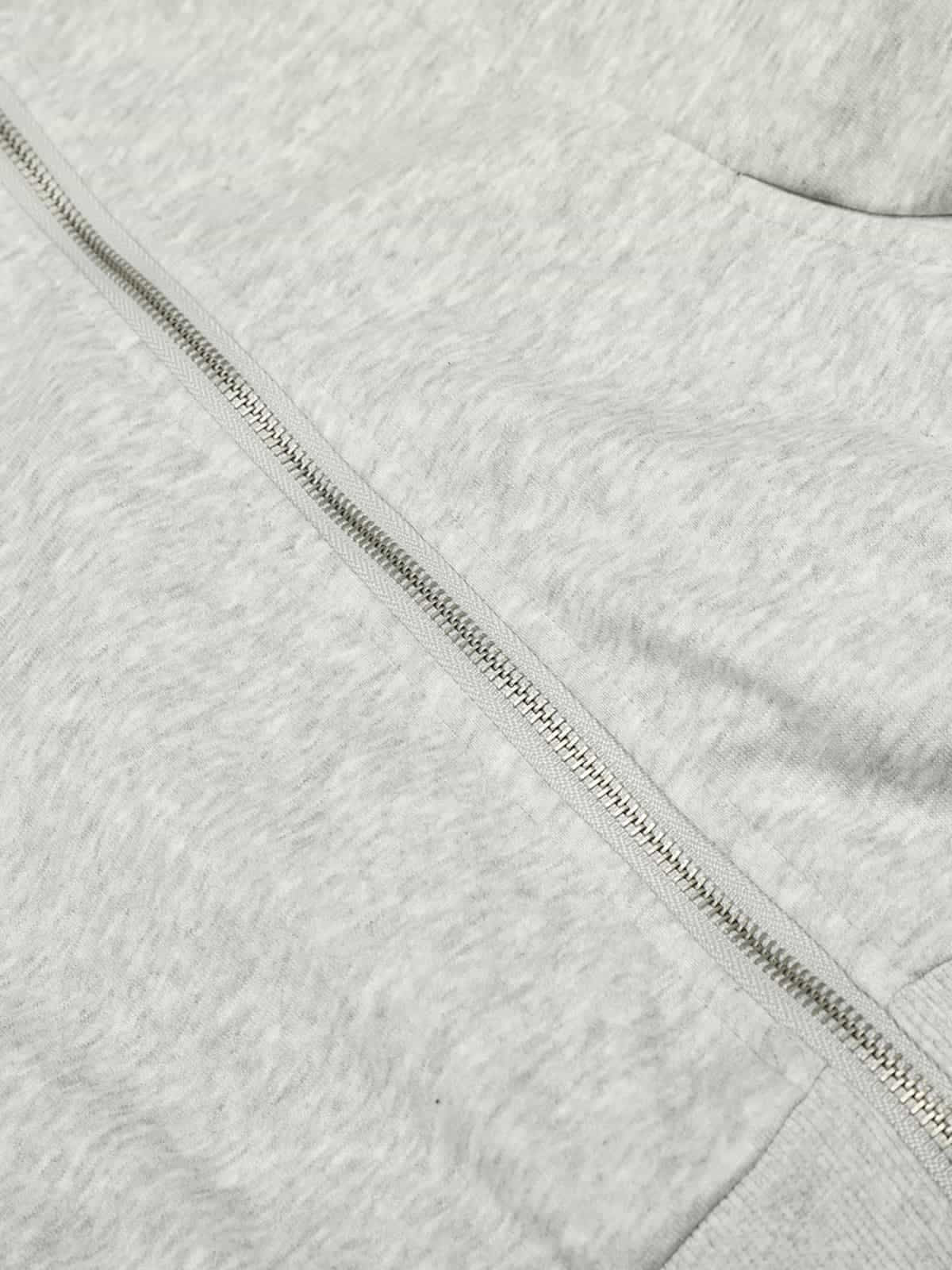 Retro Faux Fur Collar Fleece Hoodie Jacket with Zipper Pockets