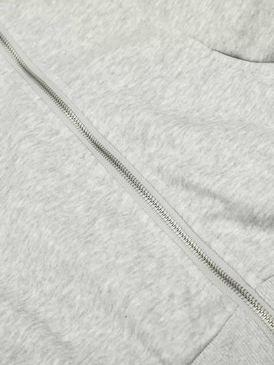 Retro Faux Fur Collar Fleece Hoodie Jacket with Zipper Pockets