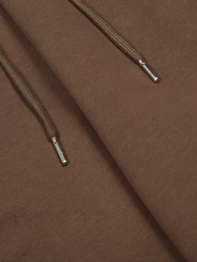 Retro Double-Waist Leopard-Trim Wide-Leg Barrel Pants with Pockets