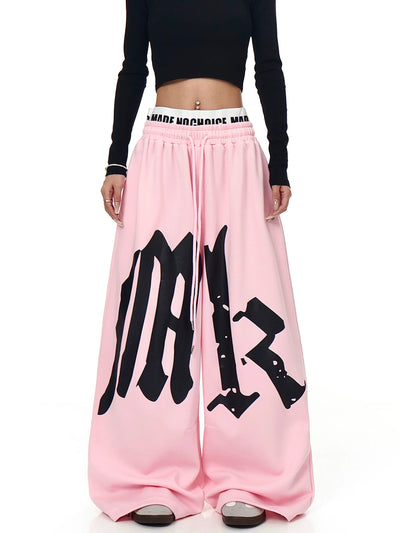 Retro American Loose Straight Fit Unisex Cotton Jogger Pants