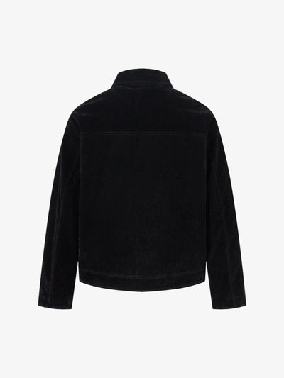 Retro Suede Lapel Bomber Jacket with Toggle Metal Buttons