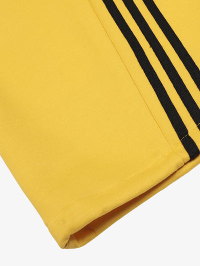 Vintage Paratrooper Wide-Leg Fleece Pants with Side Stripe Drawstring Waist