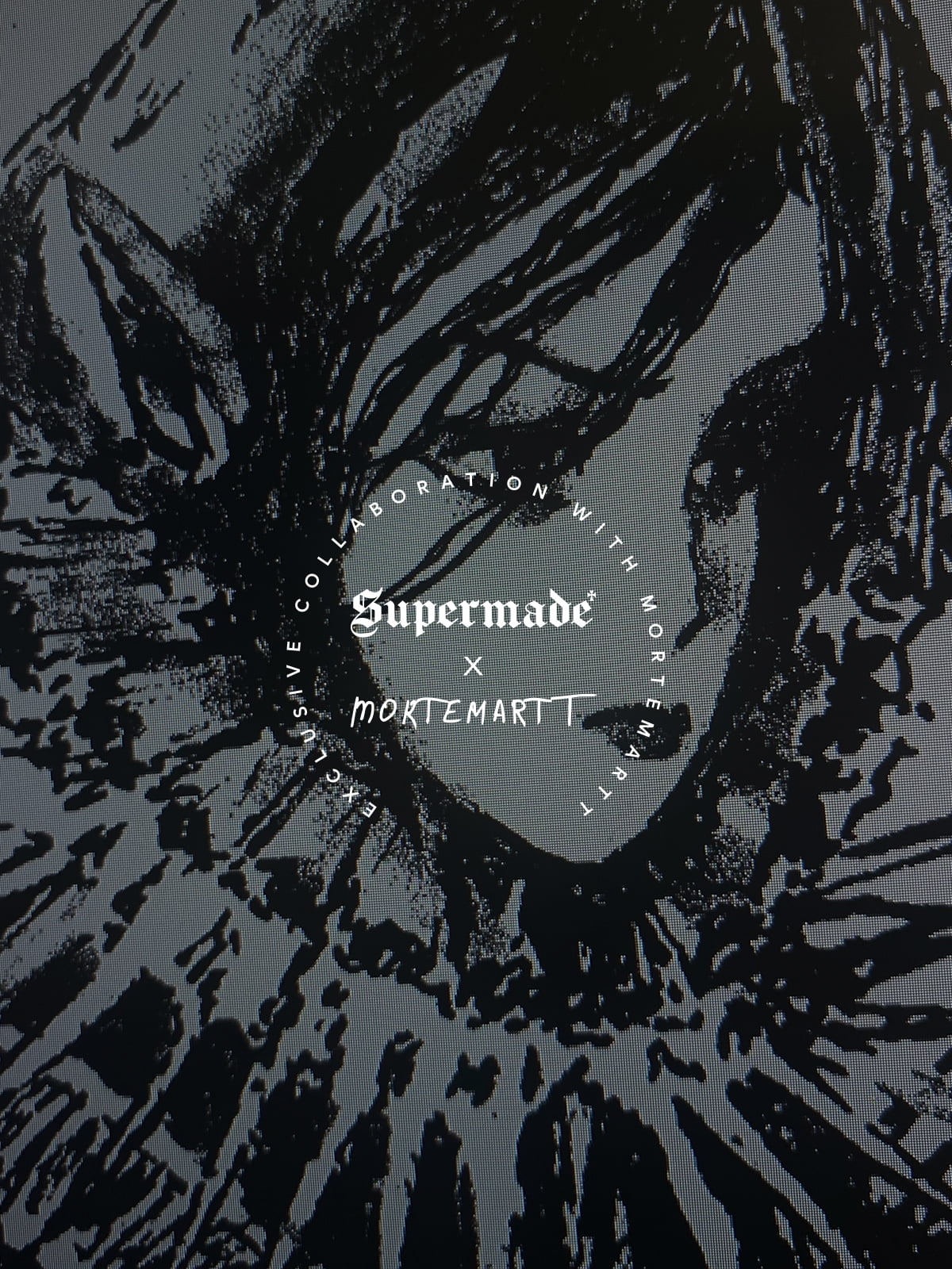 Supermade Mortemartt Fur-Trim Wasteland Hoodie Zip-Up Graphic Jacket