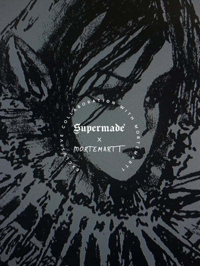 Supermade Mortemartt Fur-Trim Wasteland Hoodie Zip-Up Graphic Jacket