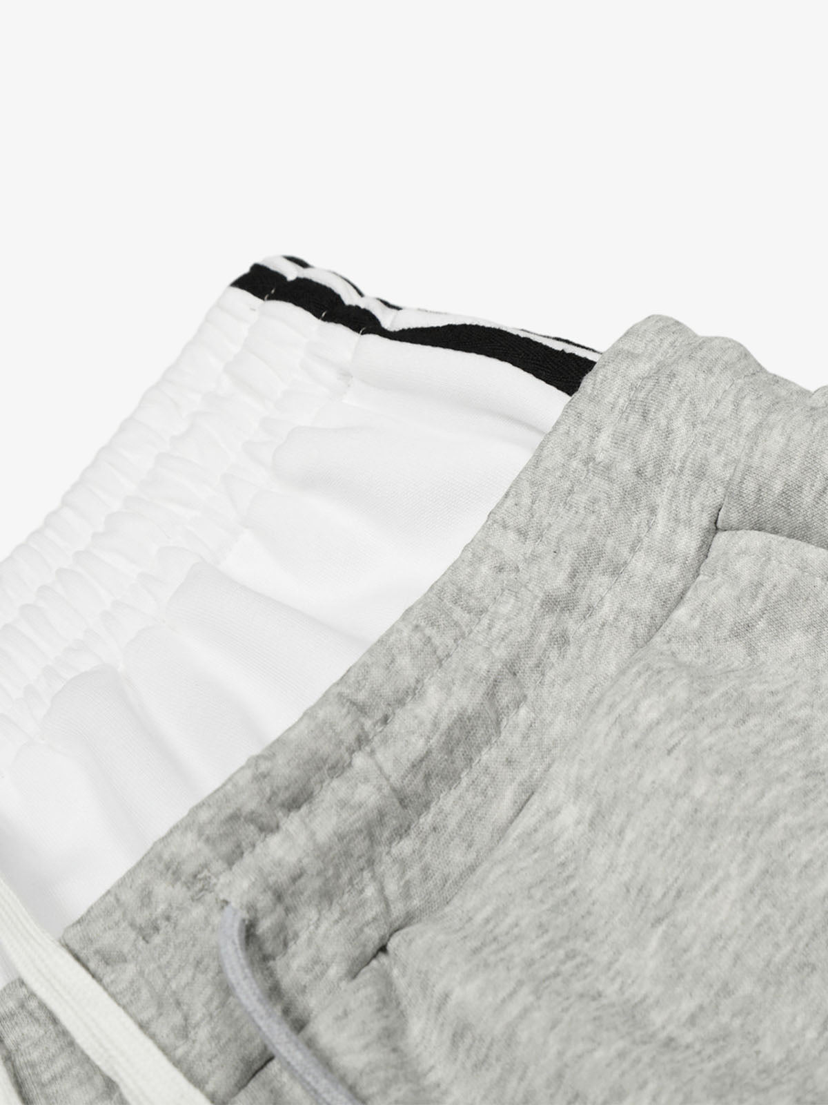 Vintage Paratrooper Layered Look Wide Leg Sweatpants with Contrast Waistband