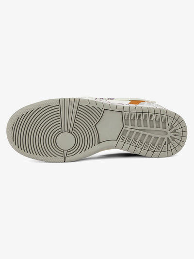 Sunflower Hip-Hop Skate Shoes: Modern Streetwear with Reflective Details and Zipper