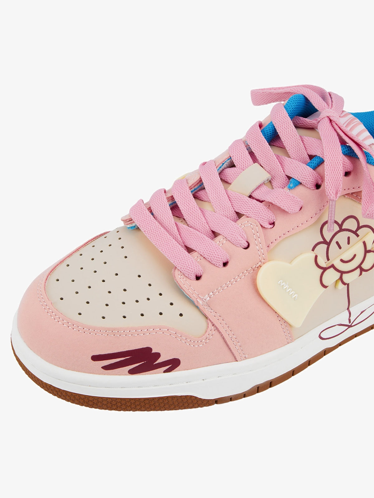 Sunflower Hip-Hop Skate Shoes: Modern Streetwear with Reflective Details and Zipper