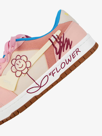 Sunflower Hip-Hop Skate Shoes: Modern Streetwear with Reflective Details and Zipper