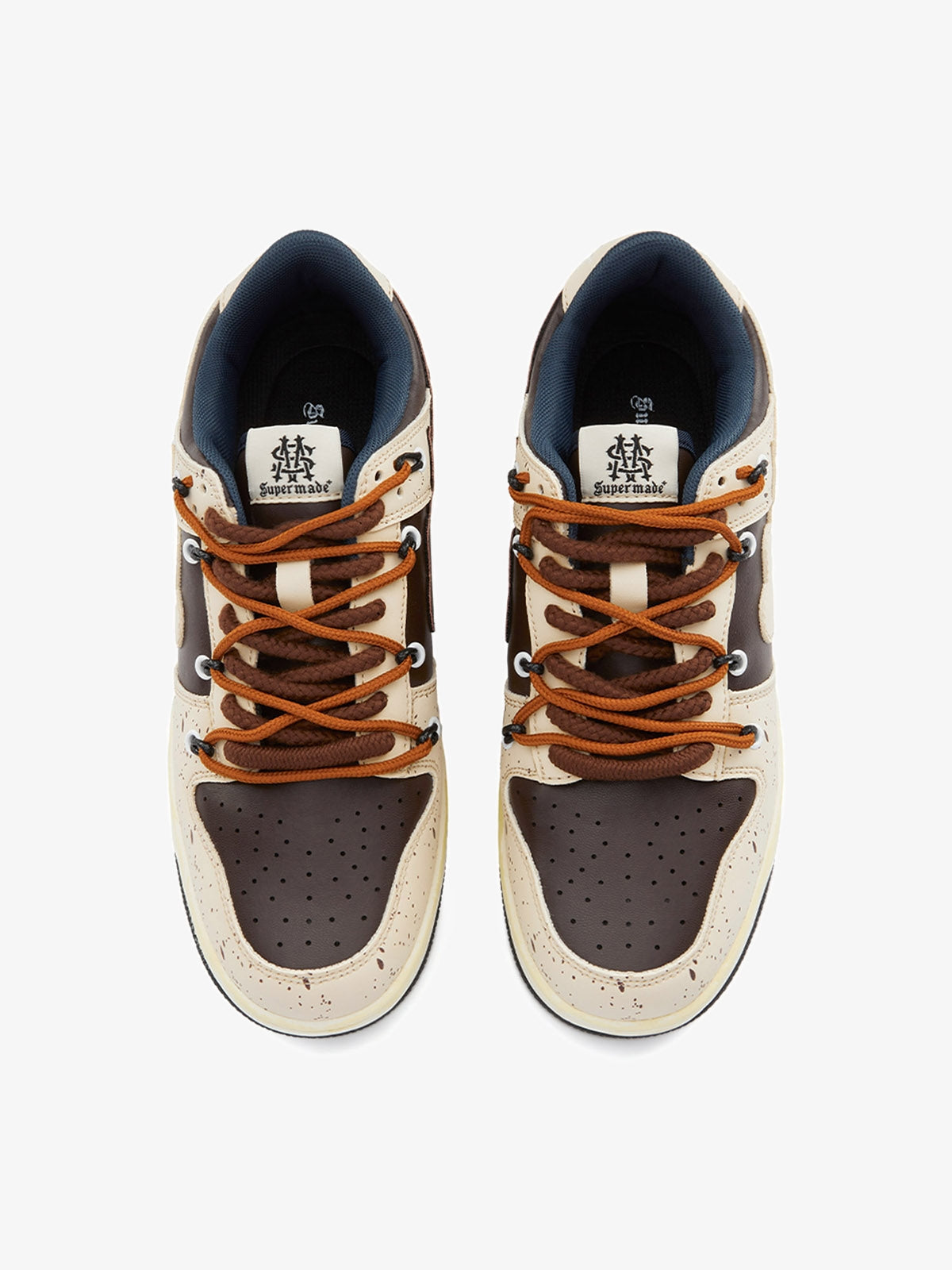 Chunky Leather Mesh Velcro Sneakers with Reflective Accents