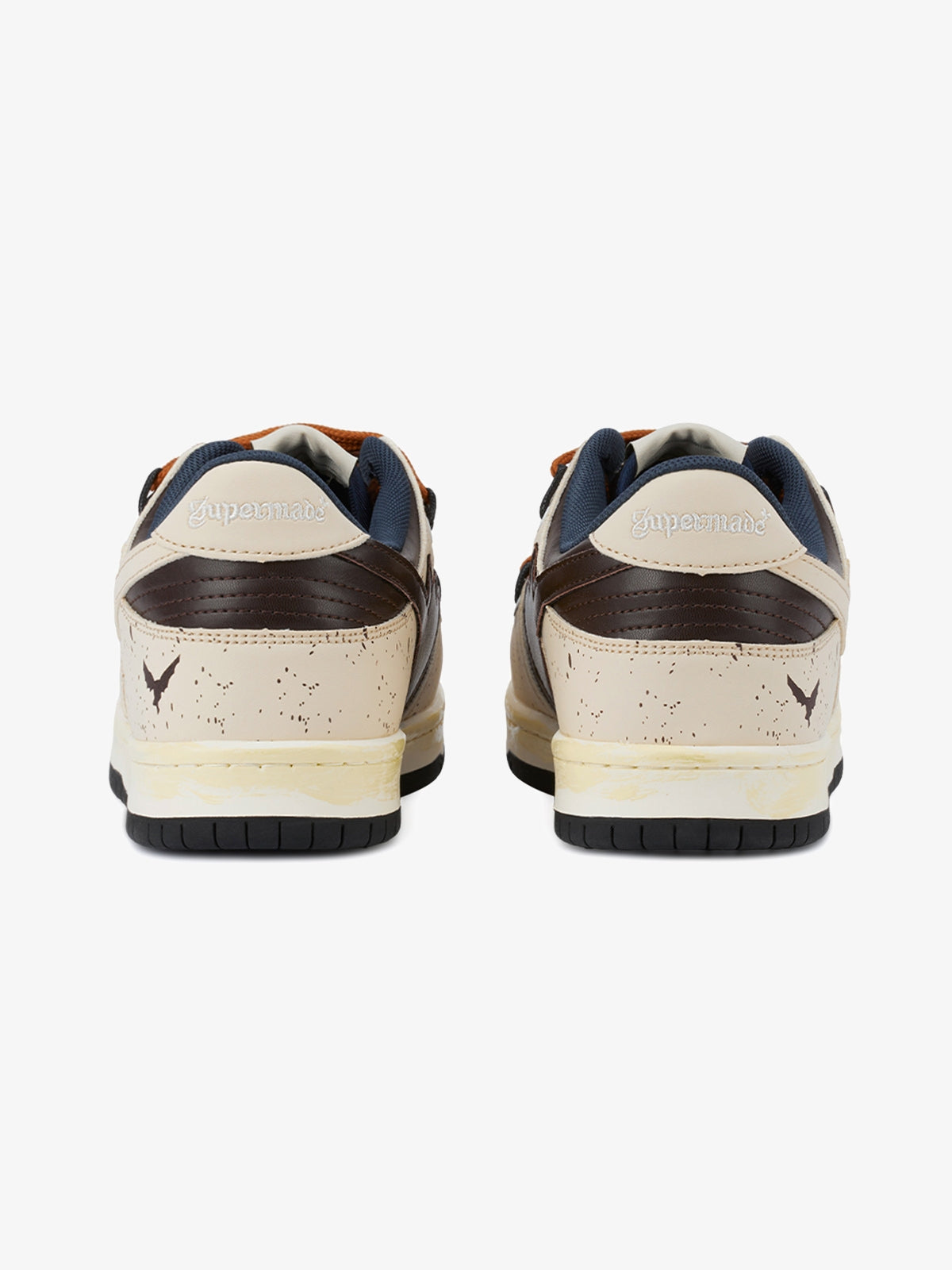 Chunky Leather Mesh Velcro Sneakers with Reflective Accents