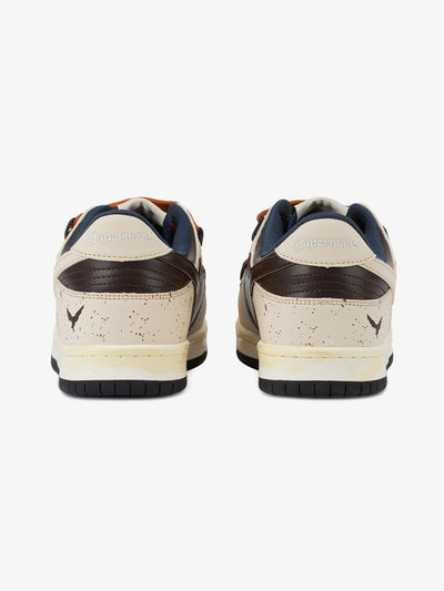 Chunky Leather Mesh Velcro Sneakers with Reflective Accents