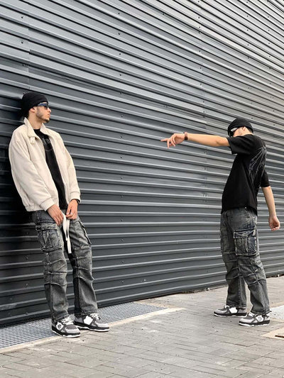 Monochrome Shadowwave Heavy-Duty Camouflage Canvas Street Sneakers with Reflective Laces