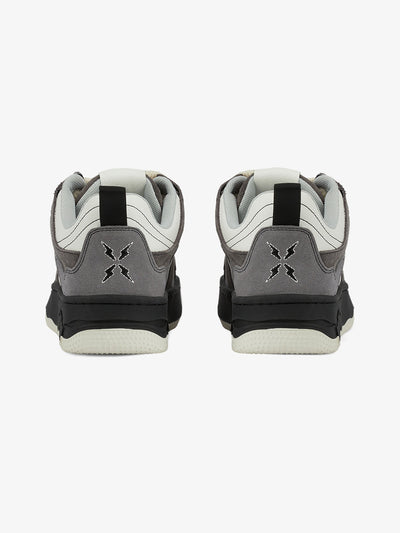 Monochrome Shadowwave Heavy-Duty Camouflage Canvas Street Sneakers with Reflective Laces